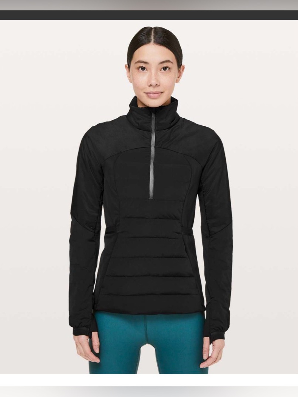 Lululemon Down For It All Pullover in Black